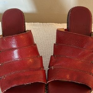 Naturalizer Comfort Sandals Red-Size 9.5 Good Condition